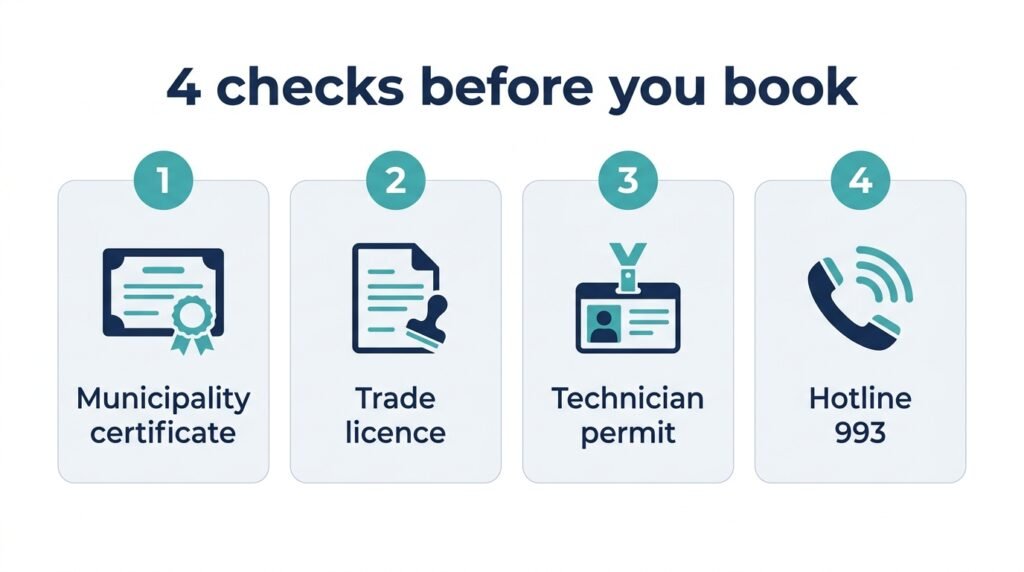 How to check a Sharjah Municipality approved pest control company