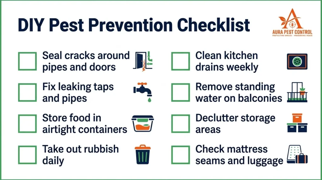 DIY home pest prevention checklist for apartments and villas in the UAE