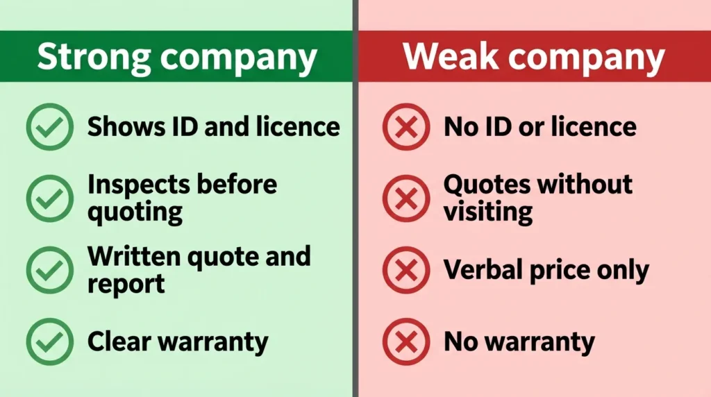Strong versus weak pest control company in Dubai: red flags to avoid