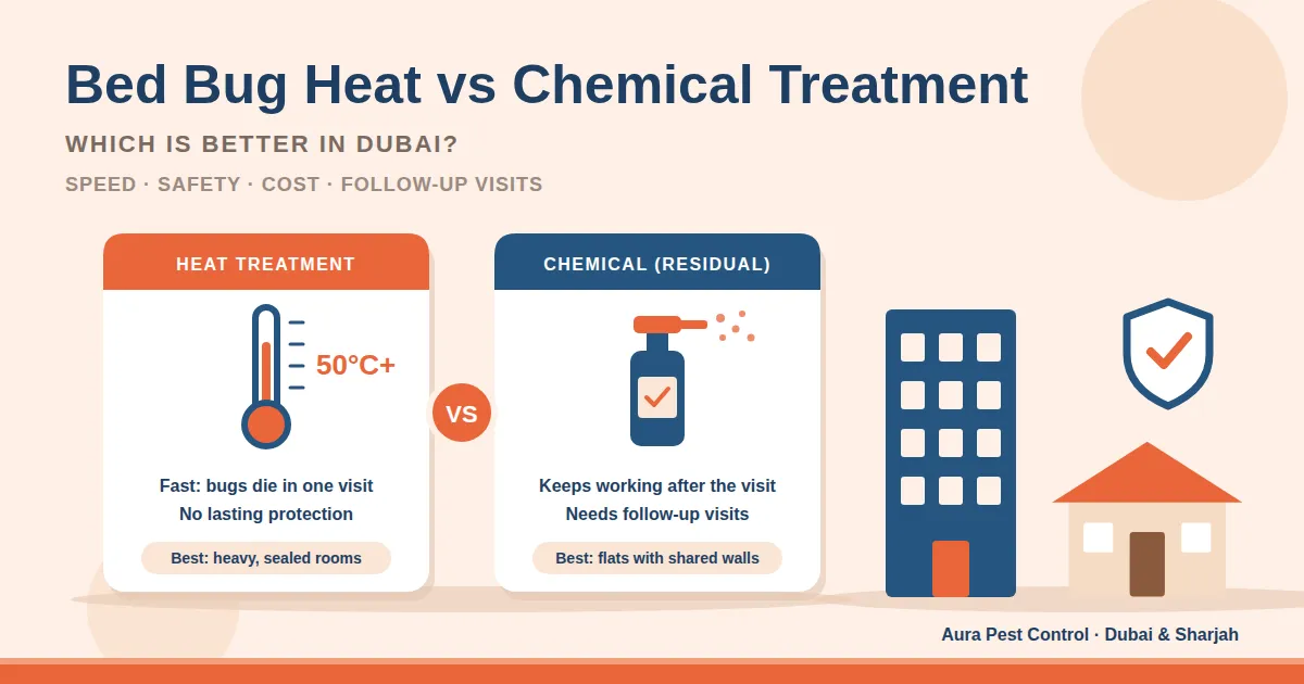 bed bug heat vs chemical treatment dubai featured