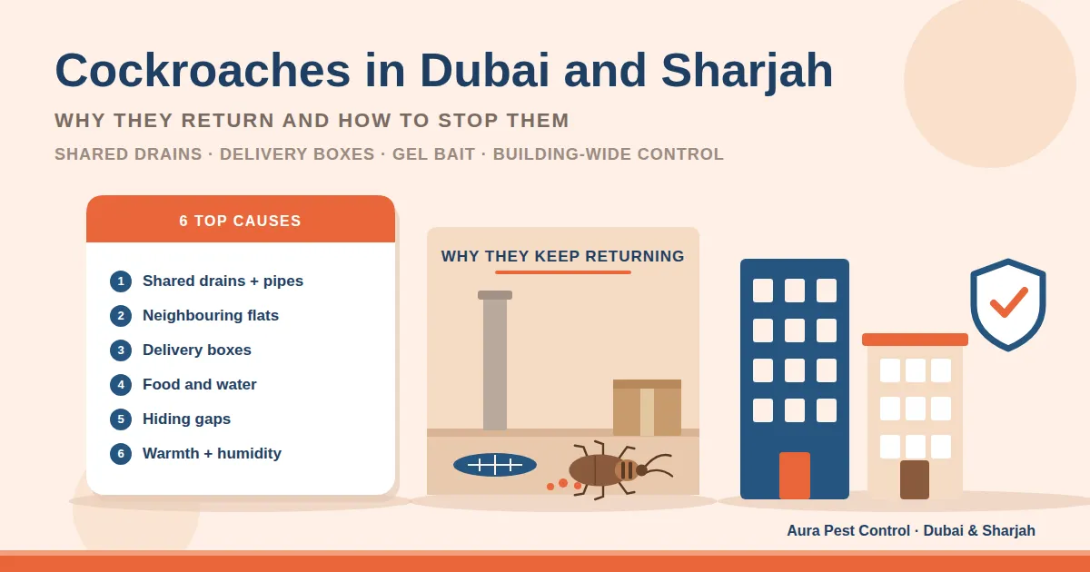 cockroaches in dubai and sharjah featured